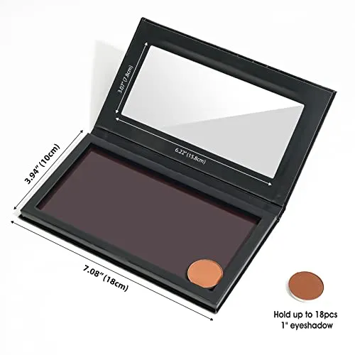 (2 Pack) Empty Magnetic Makeup Palette with Mirrow | Lolalet