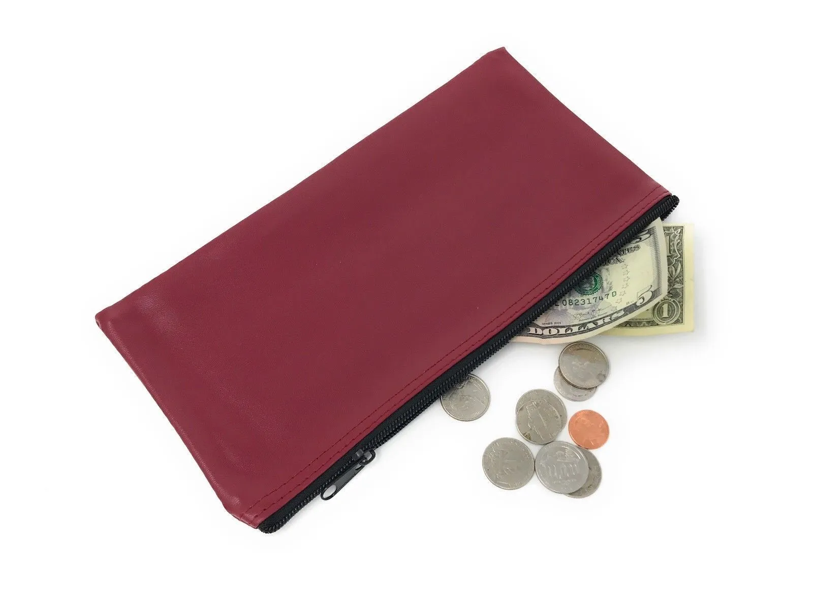 25 Lot Zippered Bank Deposit Bag Carry Pouch Safe Money Organizer Wholesale