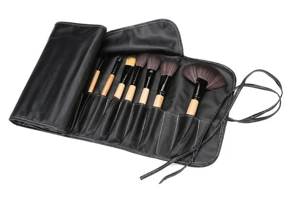 32 PCS Makeup Brush Set Cosmetic Pencil Lip Liner Make Up Kit Holder Bag