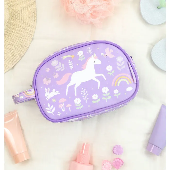 A Little Lovely Company Toiletry Bag: Unicorn Dreams