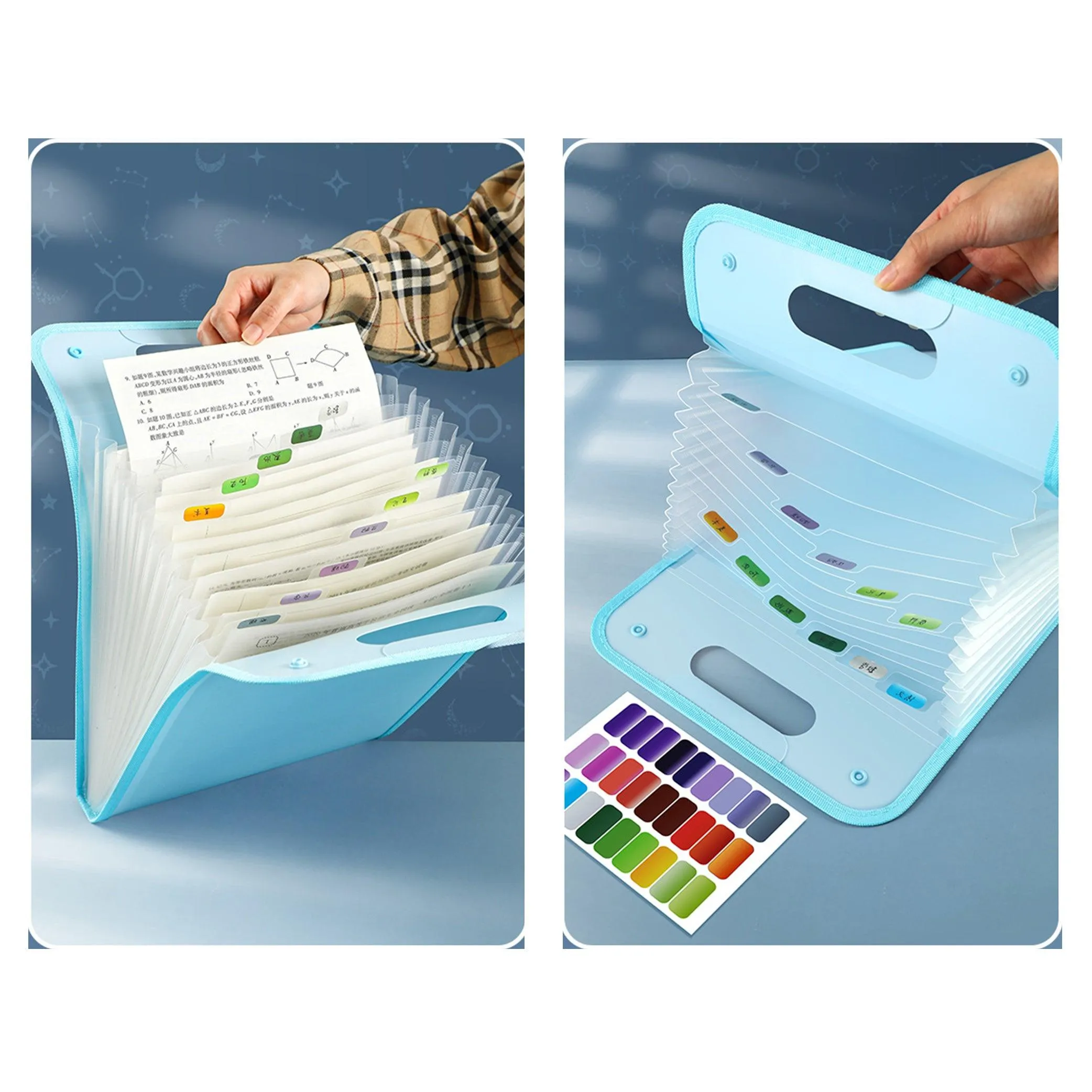 A4 portable 13-layer large-capacity organ bag folder NP-070055