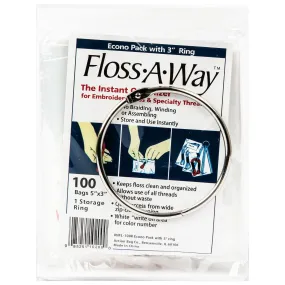 Action Bag Floss-A-Way Organizer - 12.5x7.5cm 100/Pkg