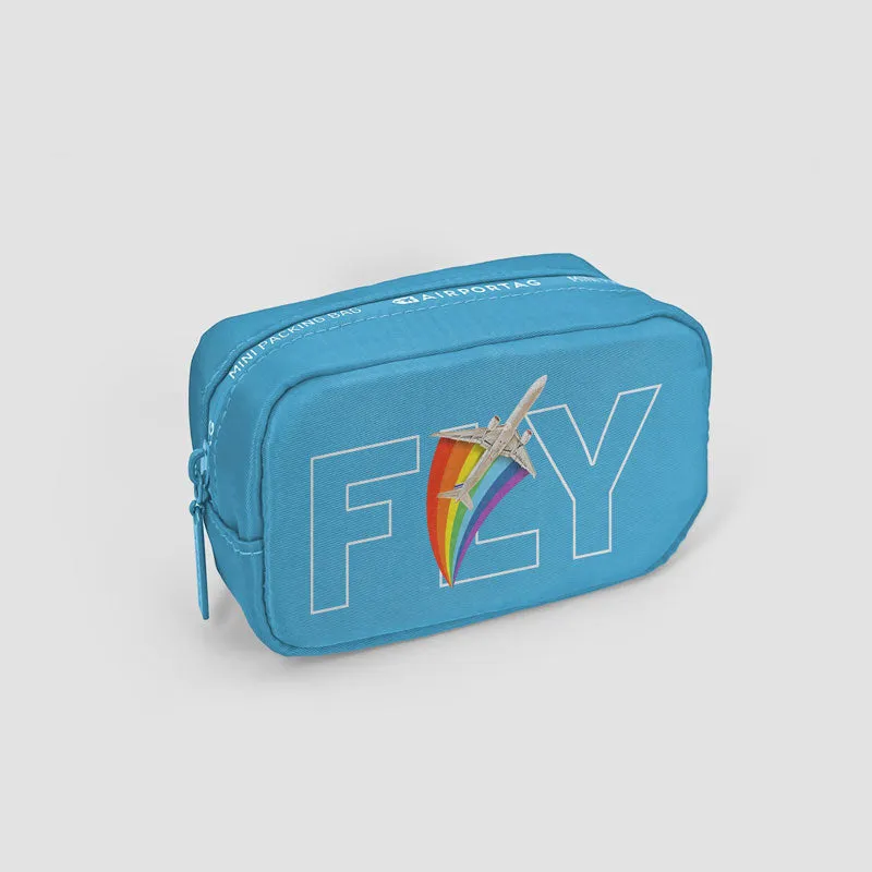 Airplane Rainbow Fly - Mini Packing Bag