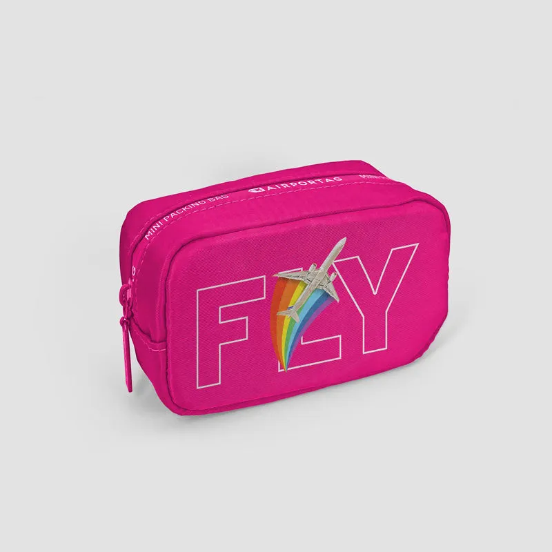 Airplane Rainbow Fly - Mini Packing Bag