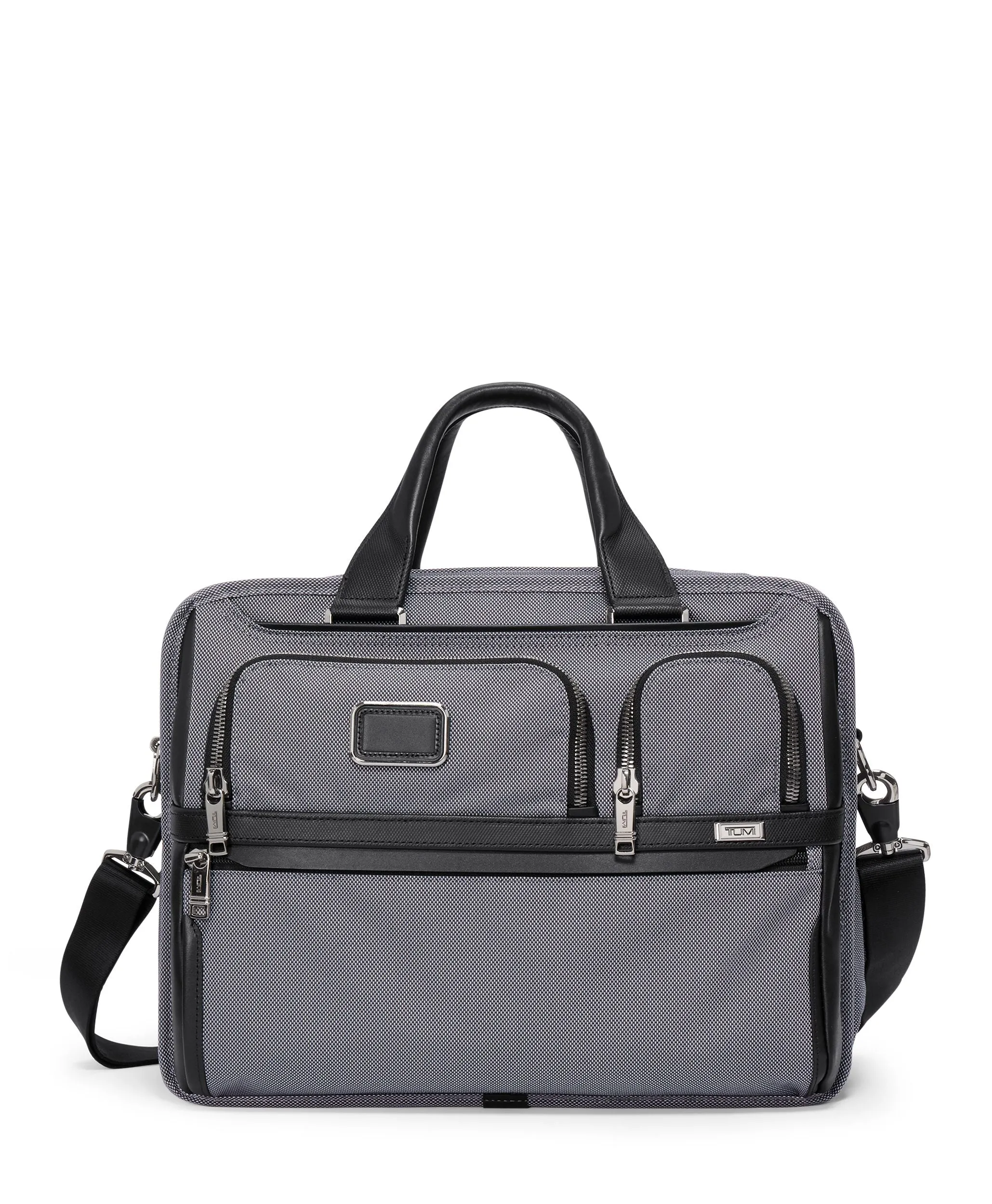 ALPHA X Expandable Organizer Laptop Brief - Meteor Grey