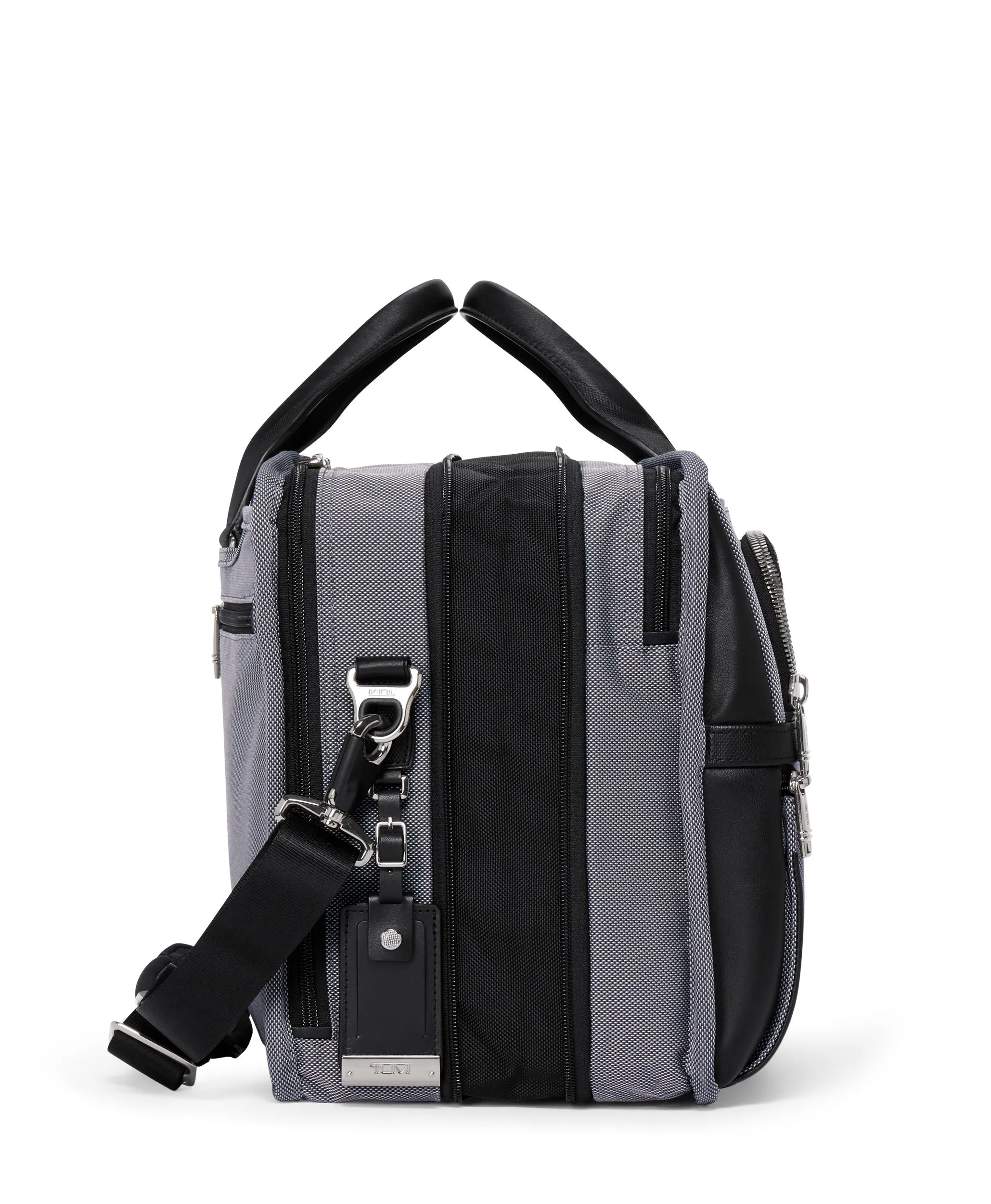 ALPHA X Expandable Organizer Laptop Brief - Meteor Grey