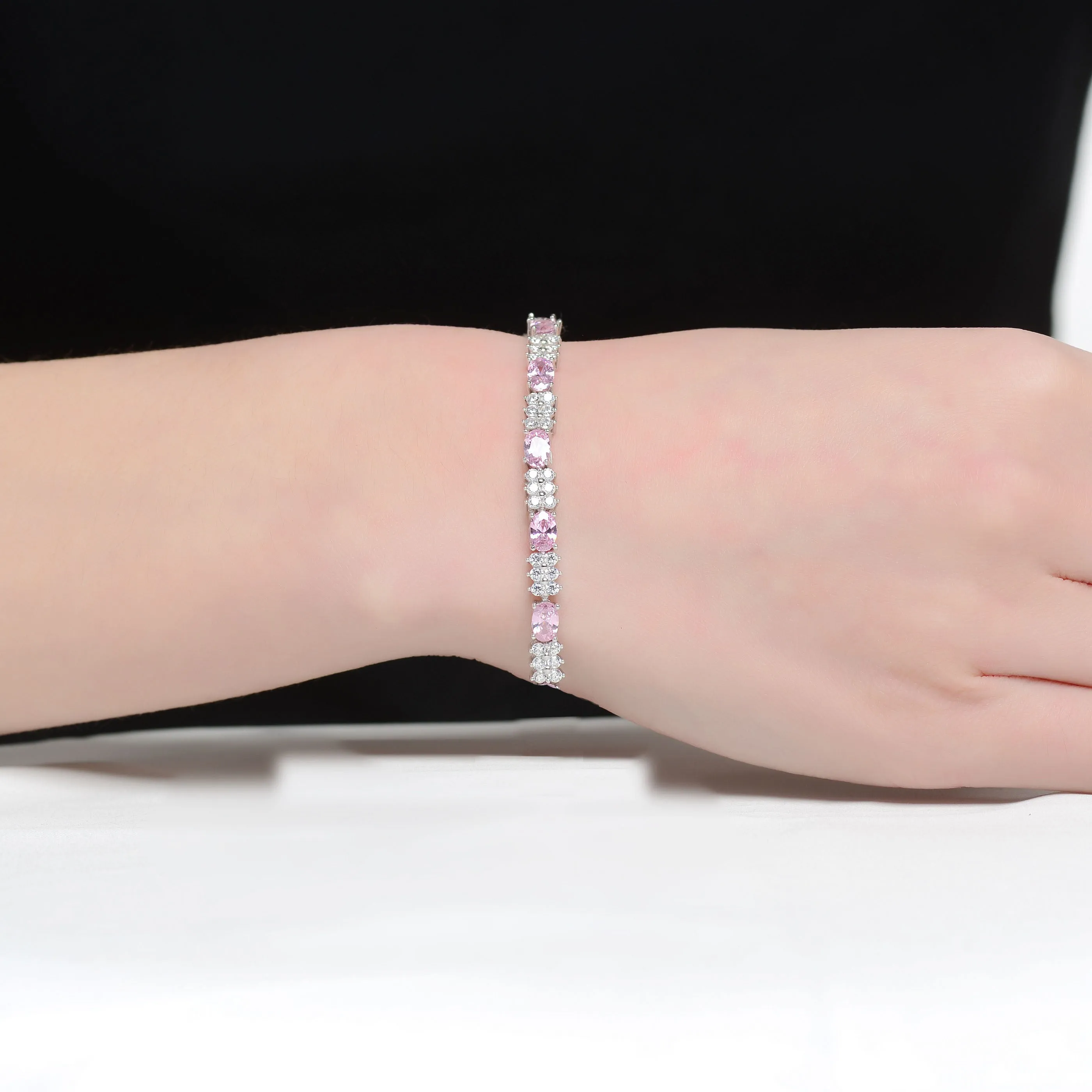 Alsace Silver CZ Bracelet