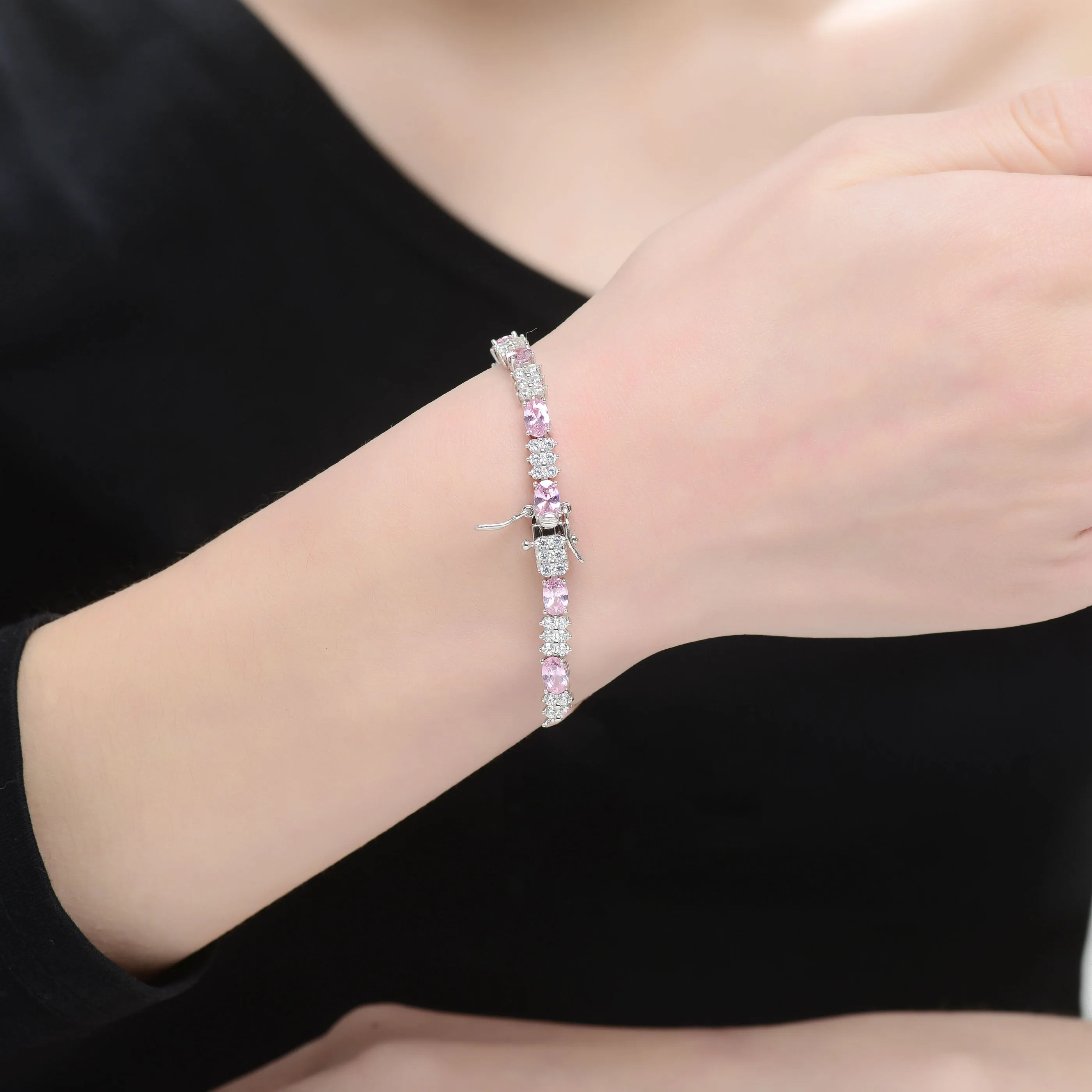 Alsace Silver CZ Bracelet