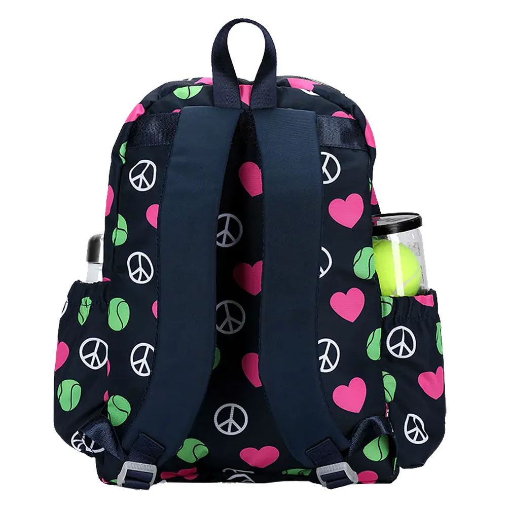 Ame & Lulu Big Love Peace Love Tennis Backpack