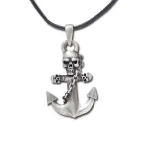 ANCHOR SKULL NECKLACE C/60