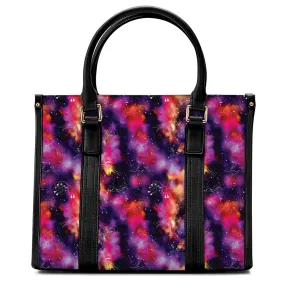 Animal Ancestors 9 Cosmic Swirl Purple and Red Convertible Hand or Shoulder Bag