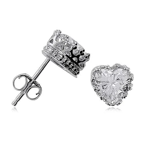 Annette Heart Stud Last Pair Earrings