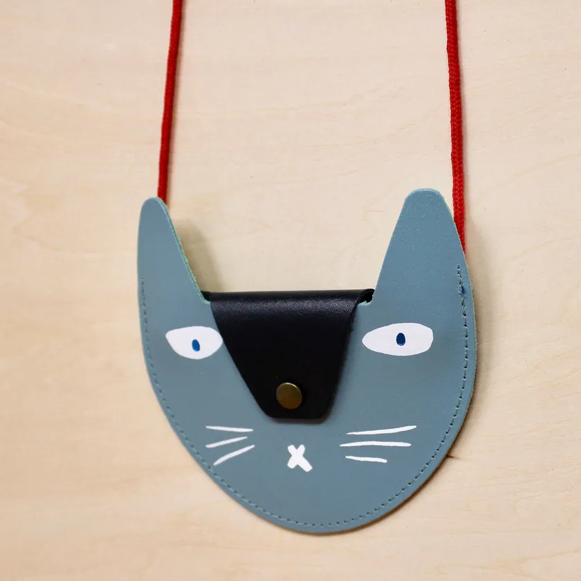 Ark's Cat Pocket Purse in Heritage Blue/ Navy