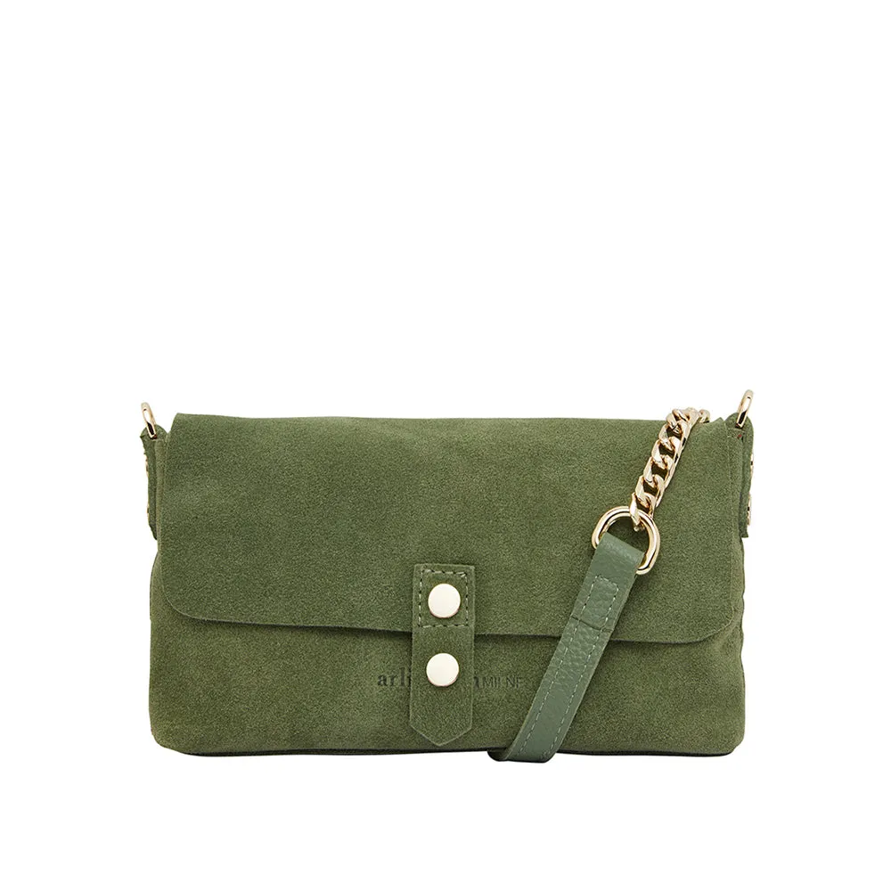 Arlington Milne Paige Clutch/Wallet - Sage Suede