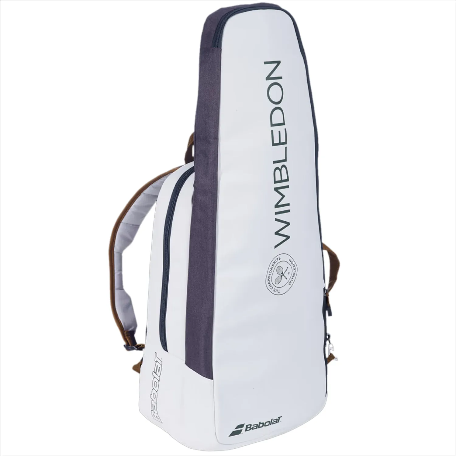 Babolat Back Pack Pure Wimbledon Tennis Kitbag, White/Grey