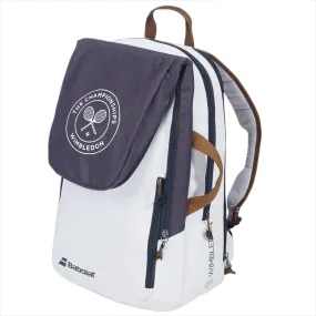 Babolat Back Pack Pure Wimbledon Tennis Kitbag, White/Grey