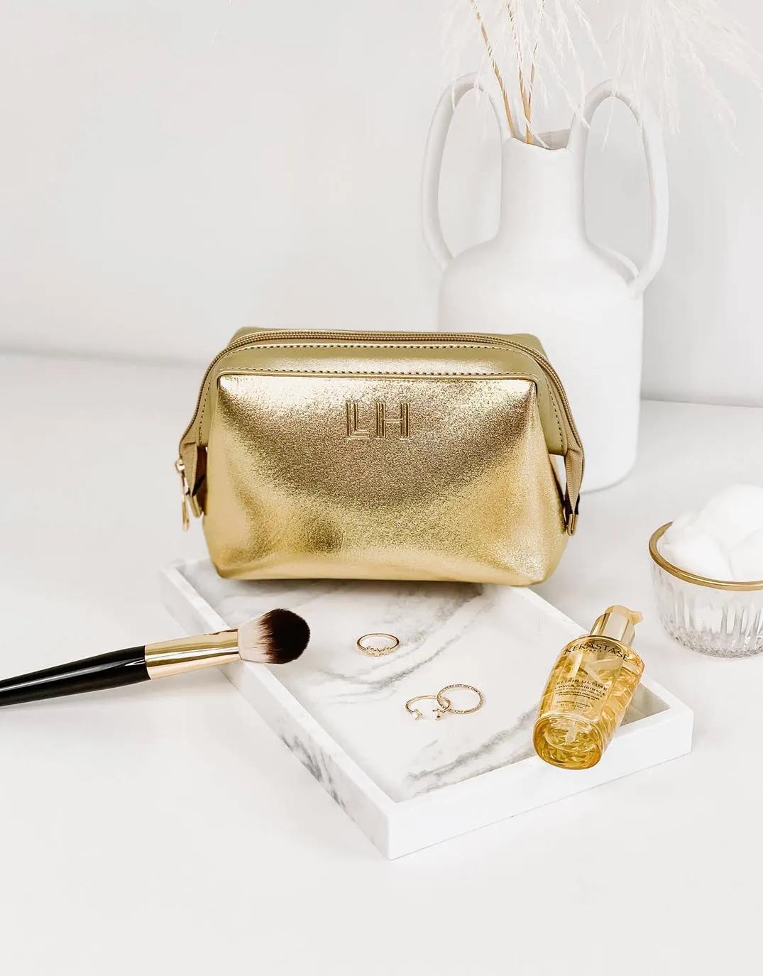 Baby Eliza Neoprene Makeup Bag - Gold