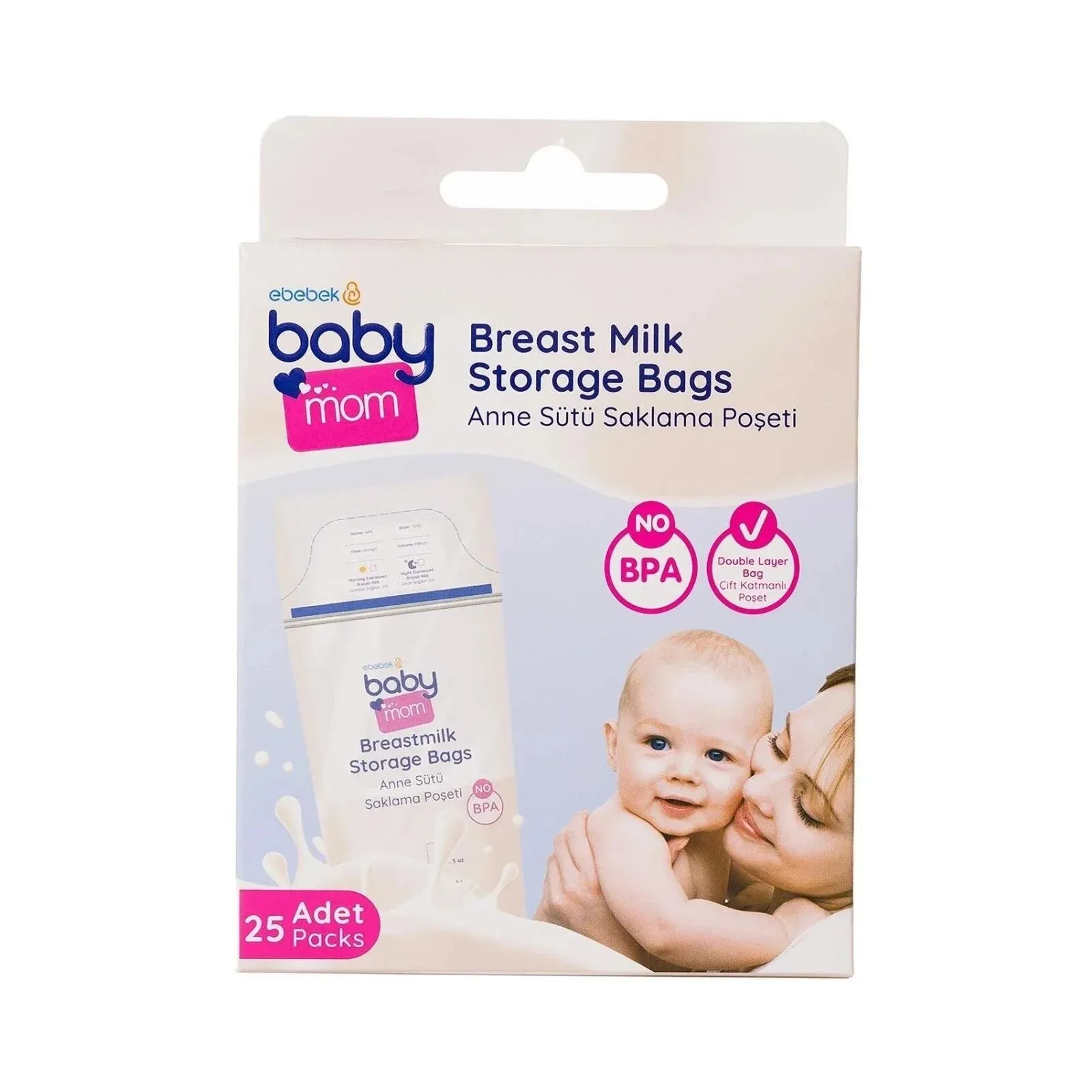 baby mom Breast Milk Storage Bag 25 pcs