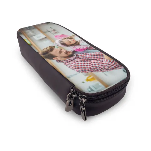 Back to School Customized Leather Photo Pencil Case Back To School Gifts for Children