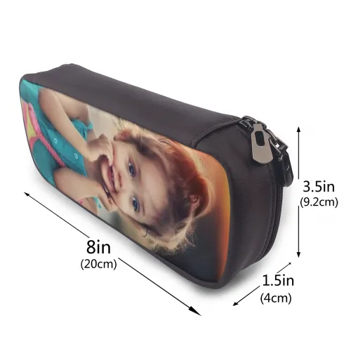 Back To School Gifts Personalized Leather Photo Pencil Case