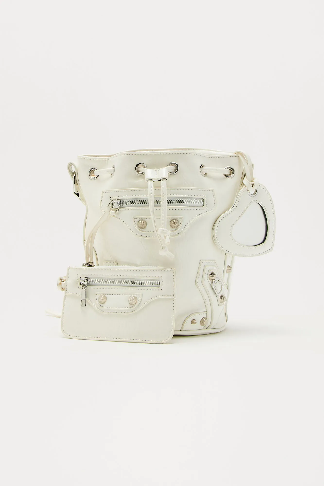 Baddie Alert Handbag - White