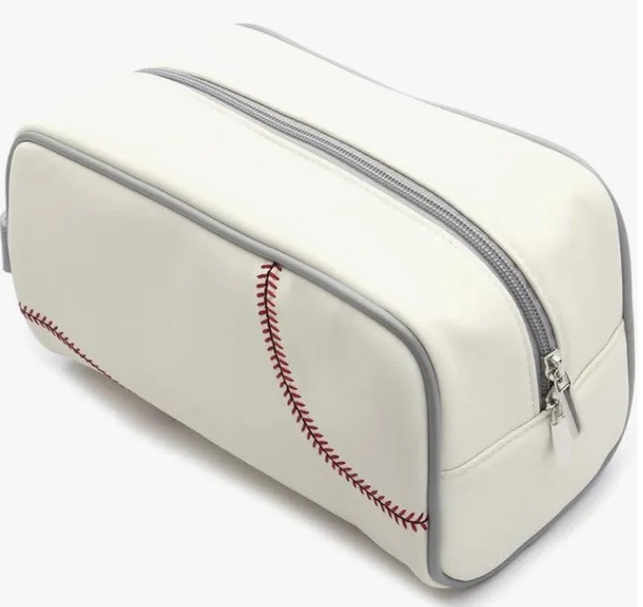 Baseball Toiletry and Cosmetics Bag