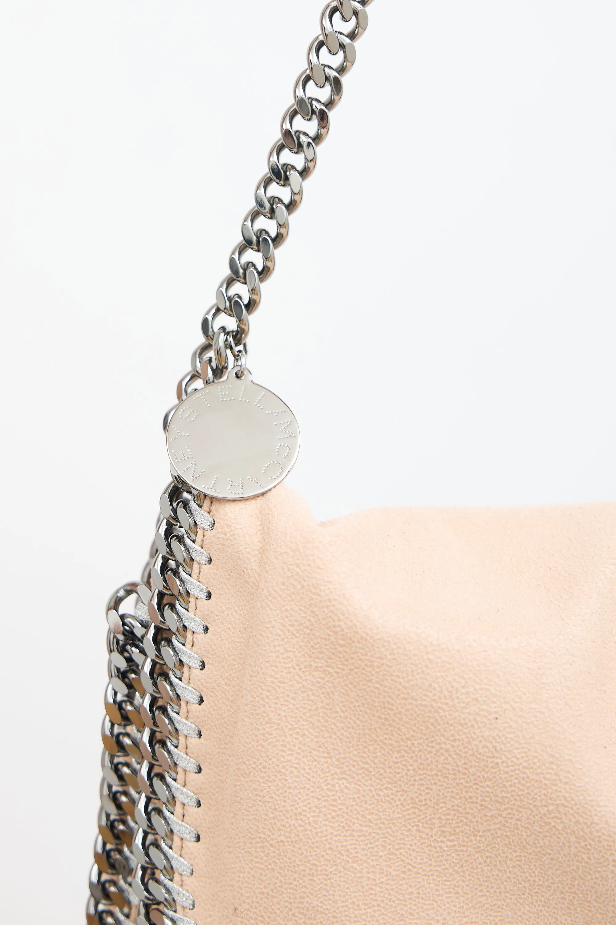 Beige Falabella Flap Shoulder Bag