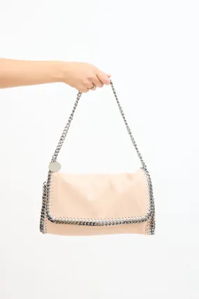 Beige Falabella Flap Shoulder Bag