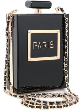 Black & Gold Paris Perfume Purse