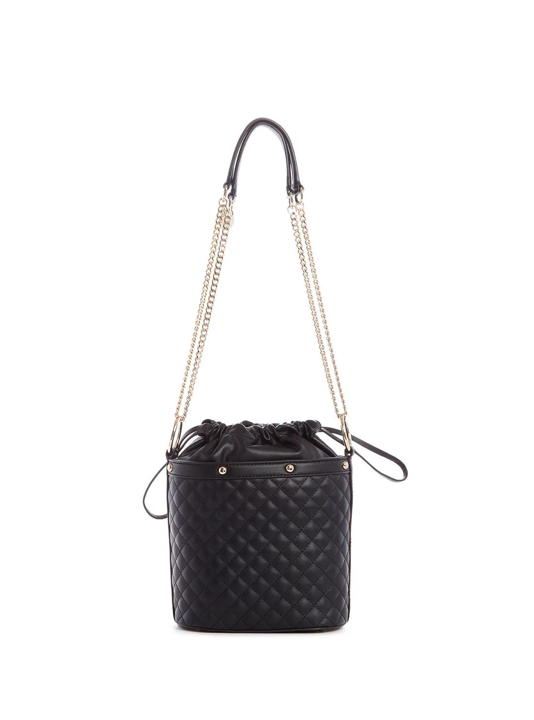 Black Heyden Drawstring Bucket Bag