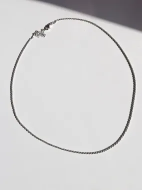 Braided Chain Necklace, 925 Sterling Silver