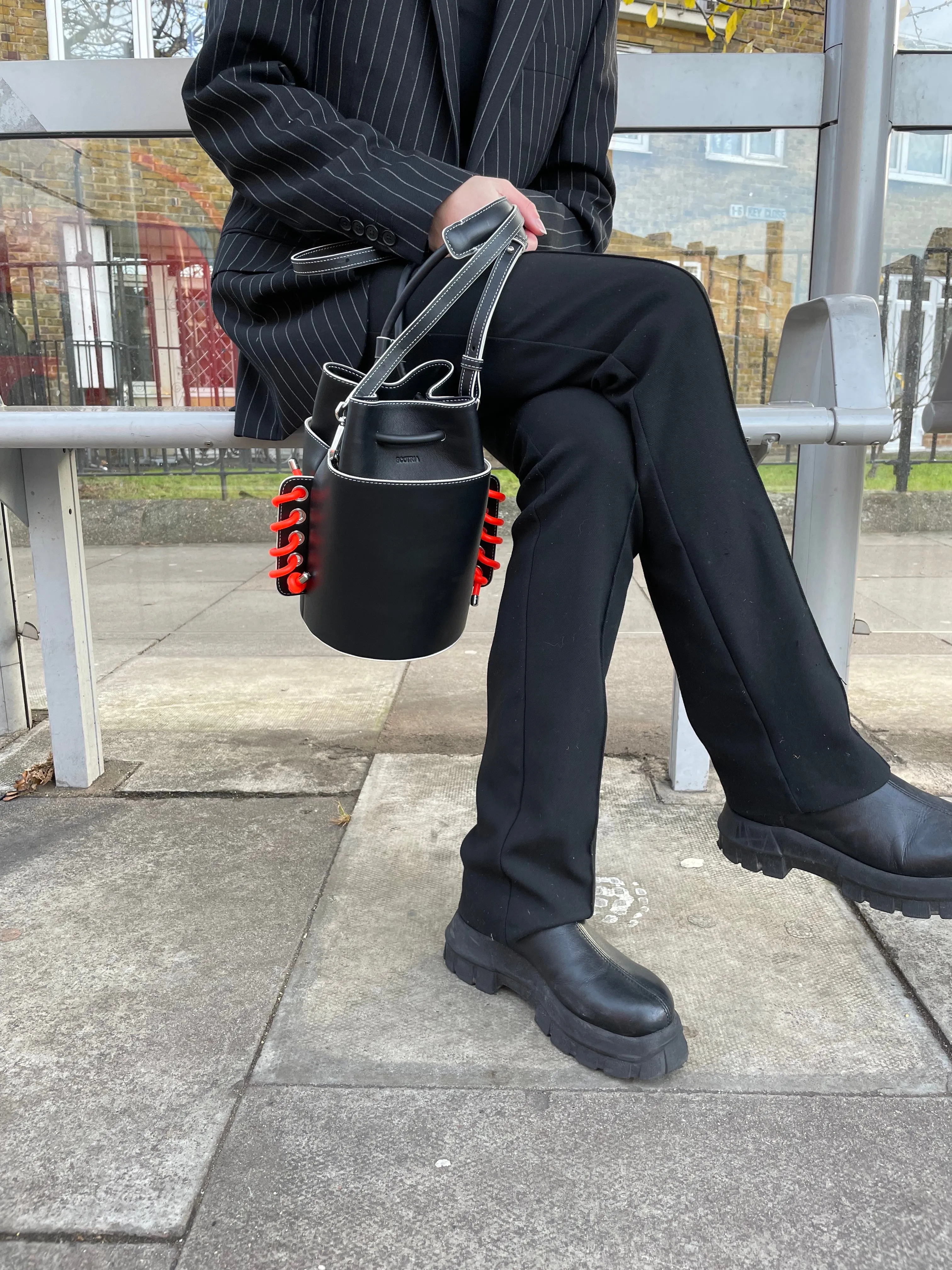 Bucket Bag in Black [Customisable]