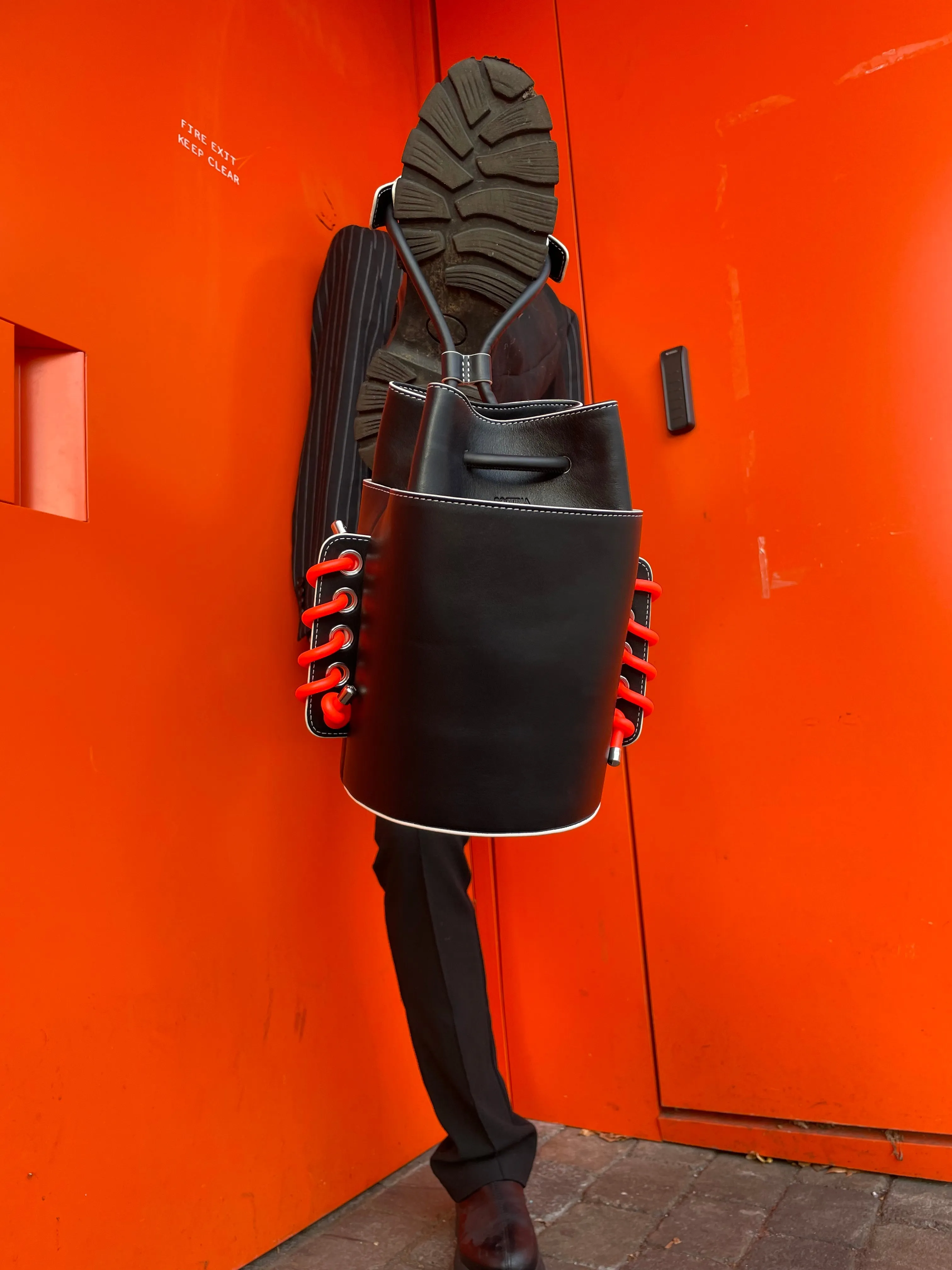 Bucket Bag in Black [Customisable]