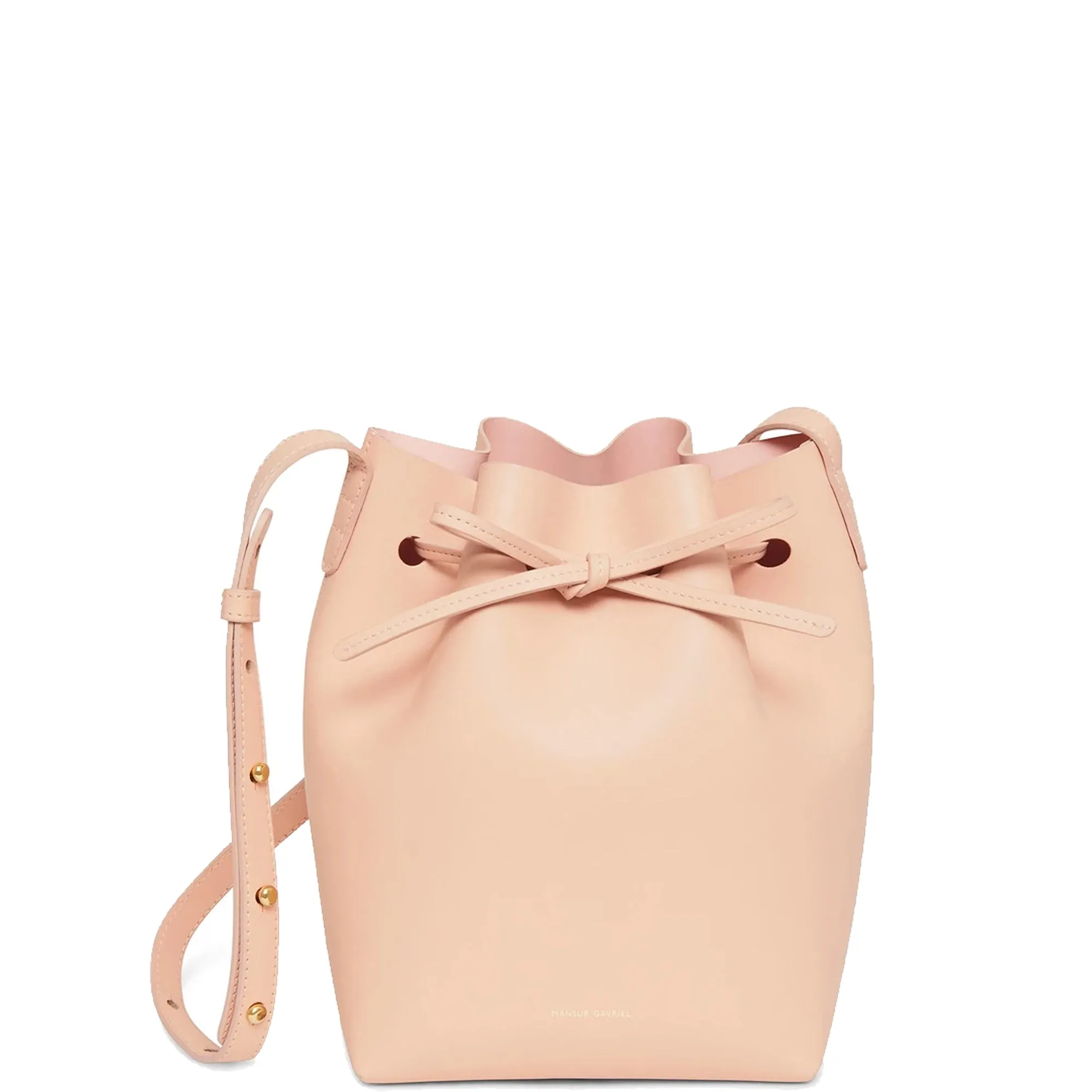 Bucket Bag Mini Calf, Rosa/Rosa