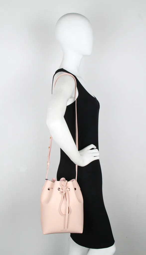 Bucket Bag Mini Calf, Rosa/Rosa