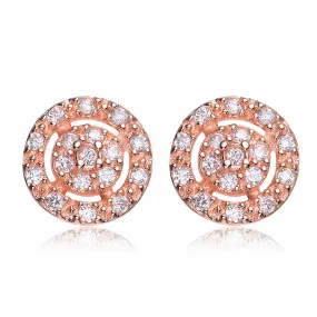 Caroline Rose Plated Round Last Pair Earrings