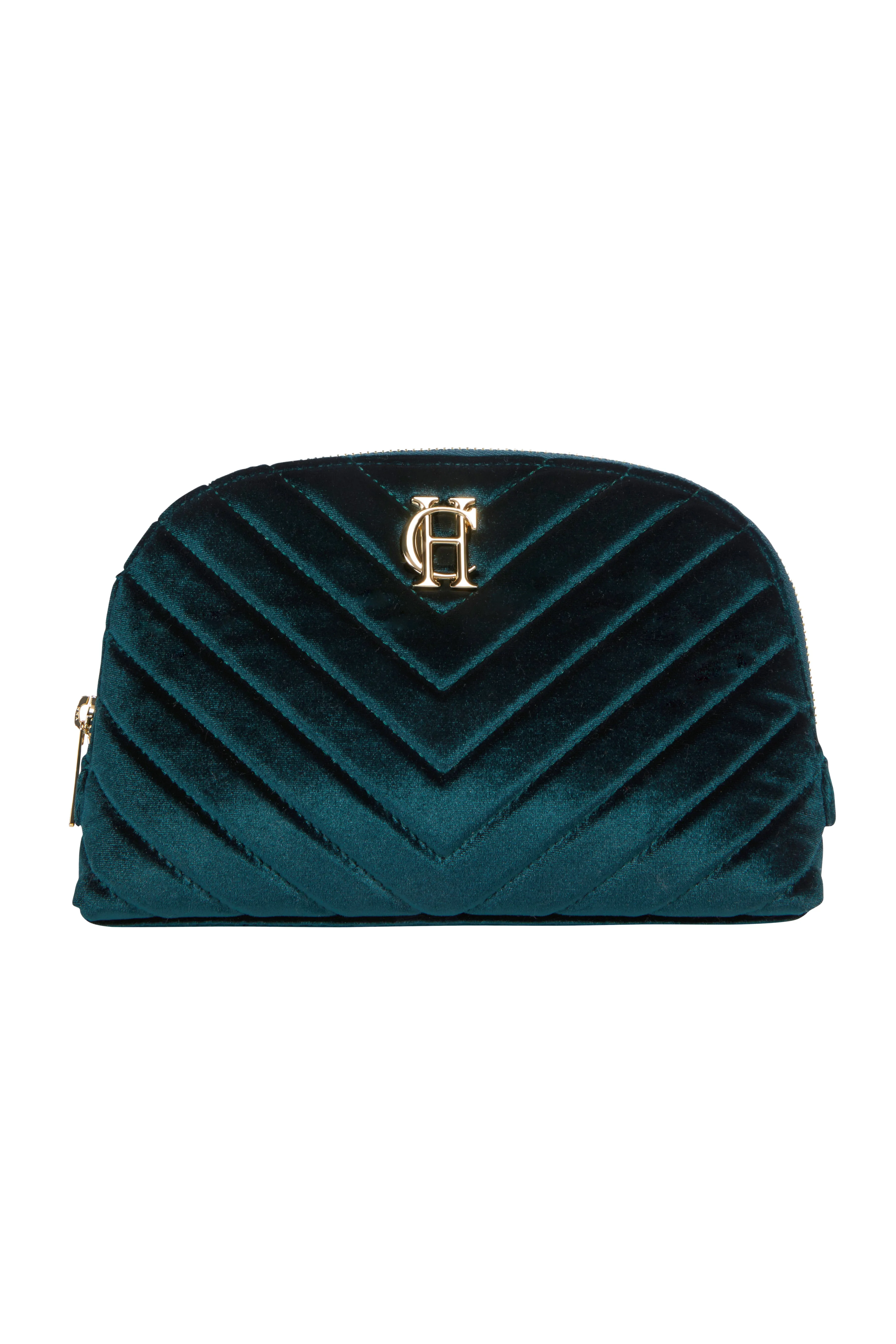 Chelsea Makeup Bag (Emerald Velvet)