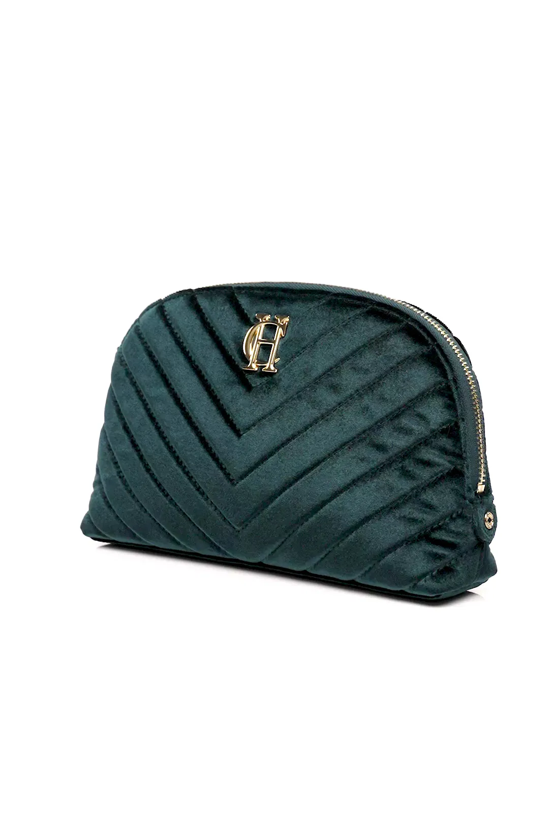 Chelsea Makeup Bag (Emerald Velvet)