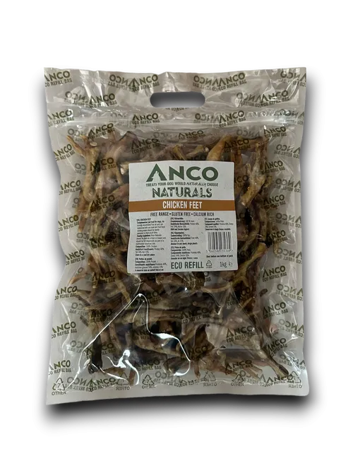 Chicken Feet 1kg Eco Bag - Anco