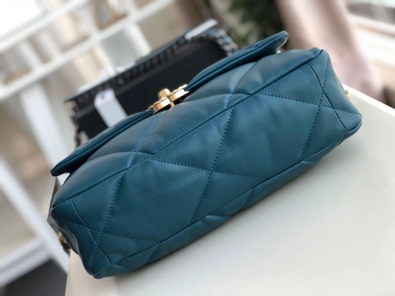 CHL 19 Large Handbag Teal For Women, Women&#8217;s Bags, Shoulder And Crossbody Bags 11.8in/30cm AS1161