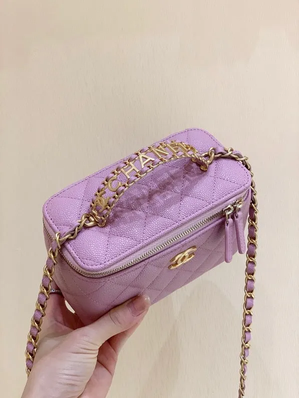 CHLSmall Vanity Case Purple For Women 6.7in/17cm AS3171