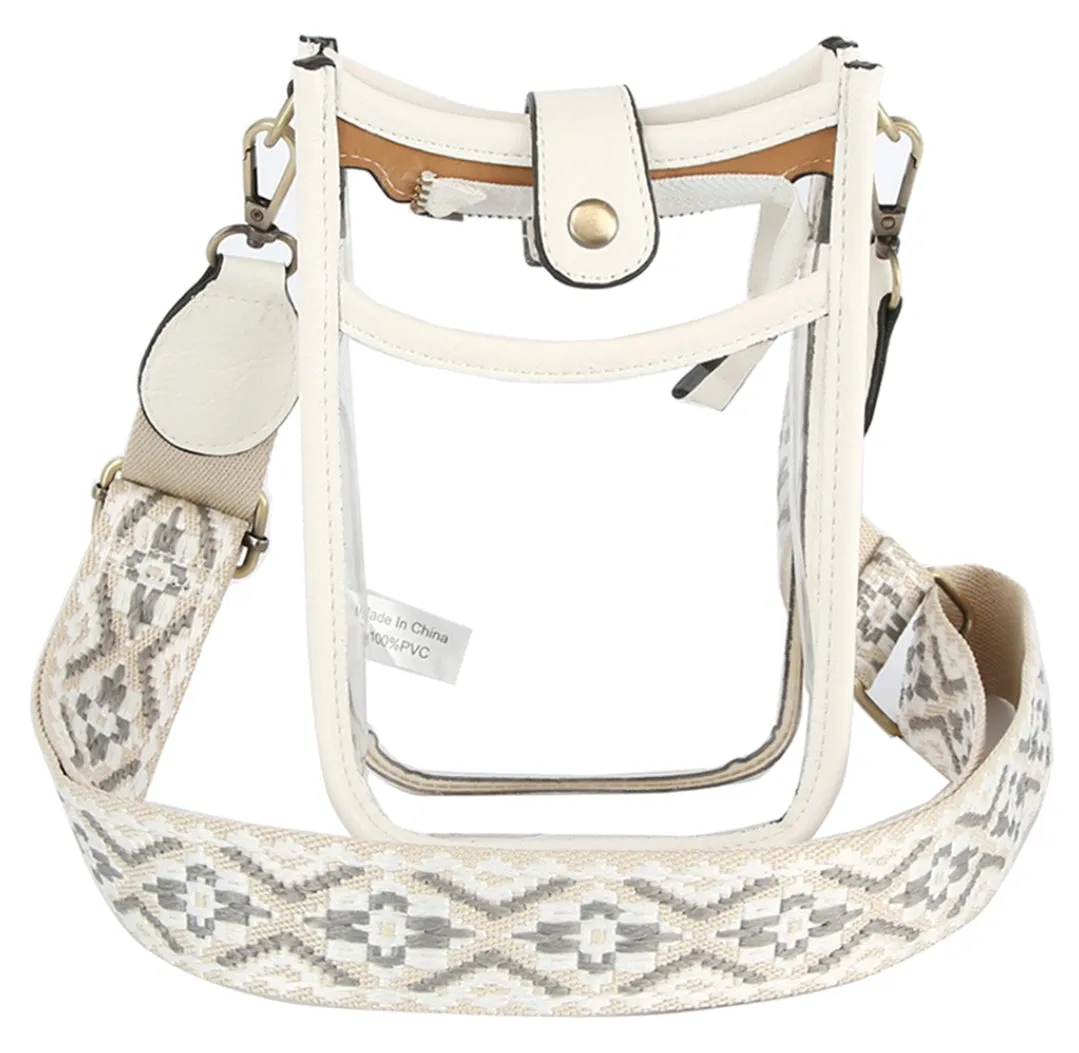 Clear Chic Cross Body Purse