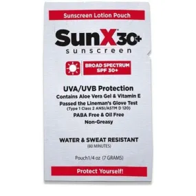 Coretex SunX SPF30 Sunscreen Pouches (300/Box) 71433