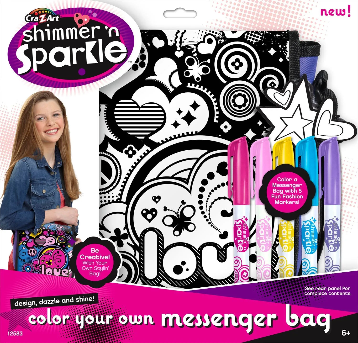 Cra-Z-Art Shimmer 'N Sparkle Color Craze Messenger Bag