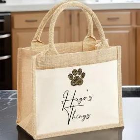 Custom Dog Accessory Tote - Pet Owner Present - Festive Puppy Bag