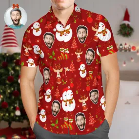 Custom Face Hawaiian Shirts Believe In Magic Of Christmas Hawaiian Shirt Gift