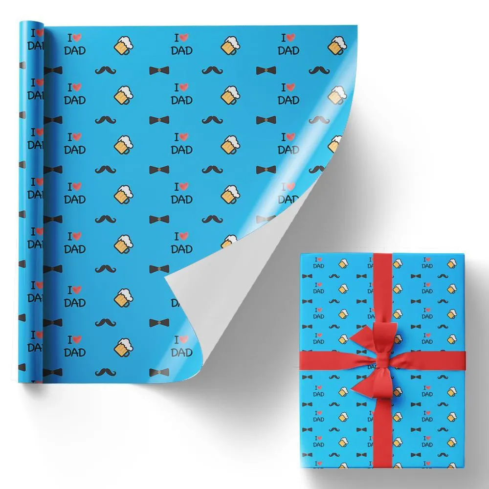 Custom Text Christmas Gift Wrapping Paper