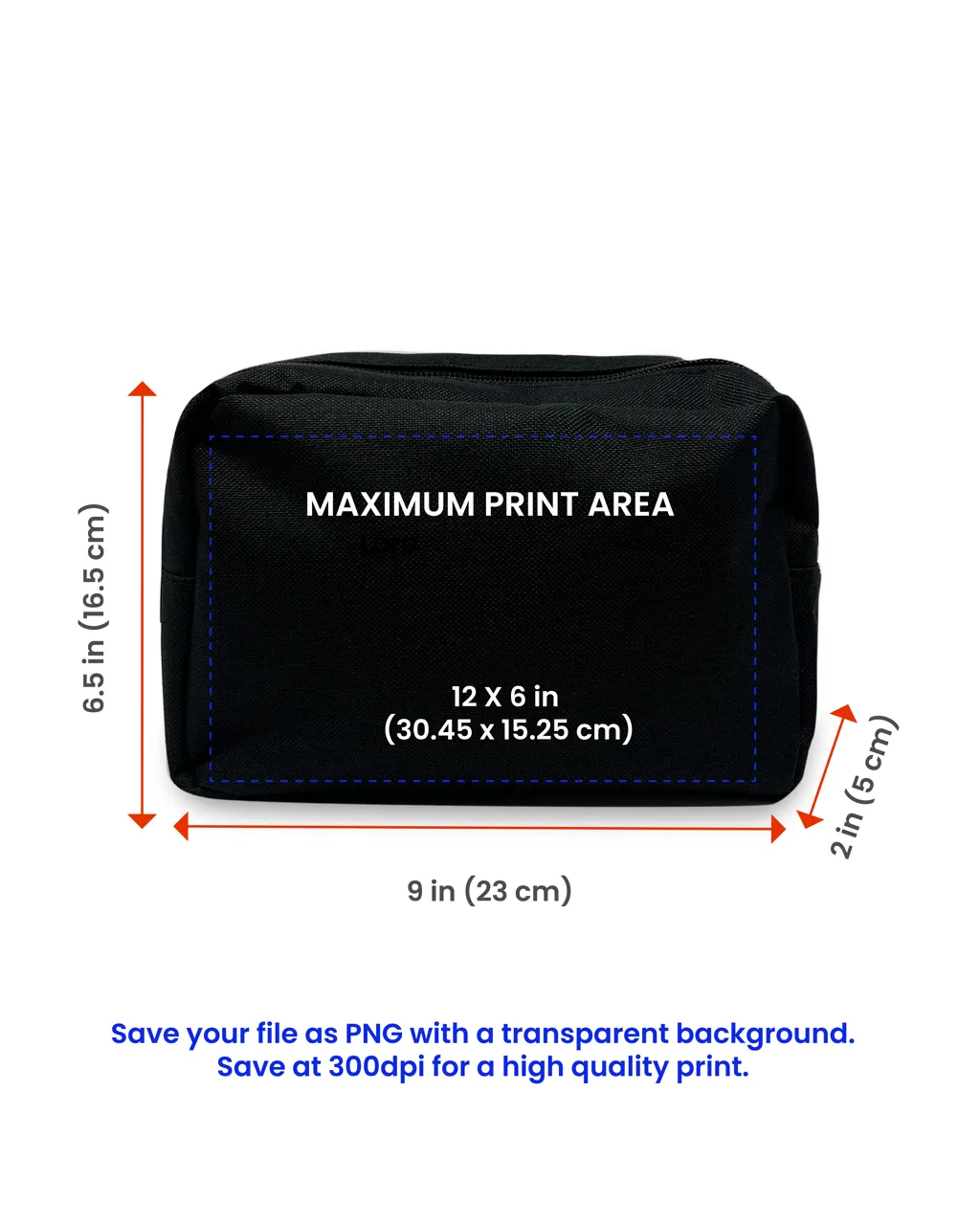 Customizable Black Belt Bag