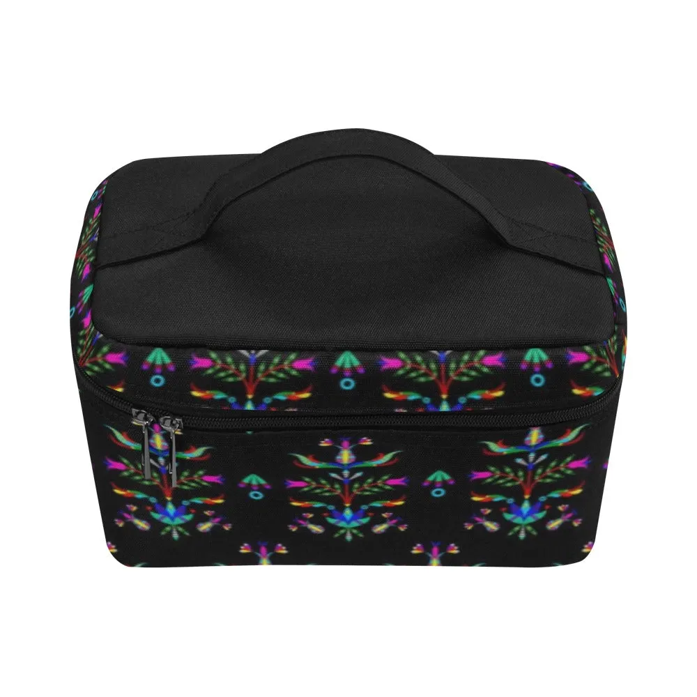 Dakota Damask Black Cosmetic Bag/Large