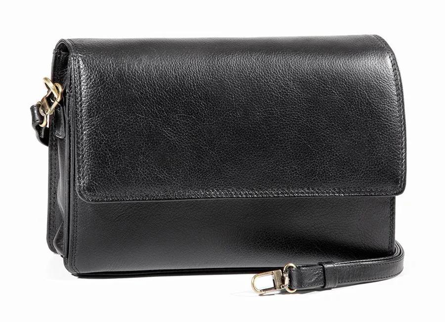 Derek Alexander Leather Ladies' BRISTOL -Organizer Clutch/Cross-Body